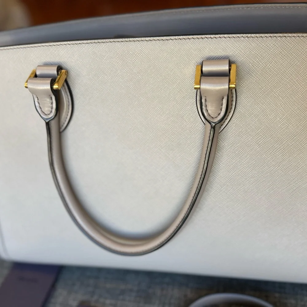 Prada Gray Leather Tote Bag - Picture 7 of 7